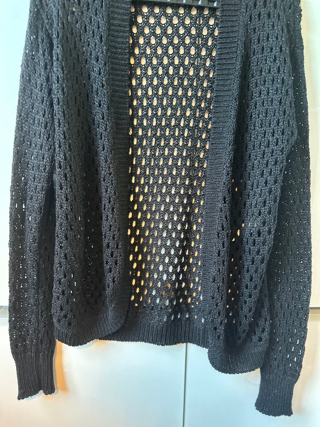 시슬리 블랙 망사 가디건 상품이미지2