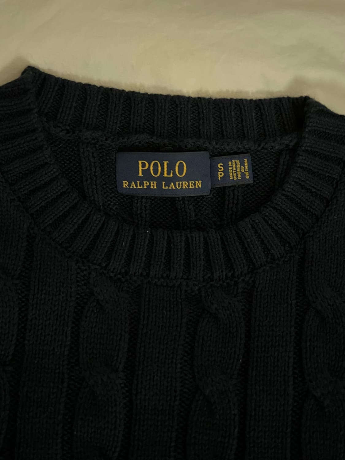 랄프로렌  정품!! 꽈배기 네이비 사이즈s 상품이미지5