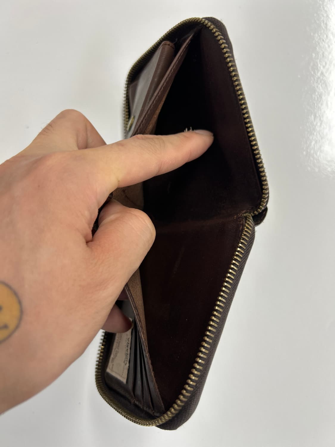 VISVIM 올드비즈빔 다크브라운 레더 바이폴드 지갑 상품이미지9