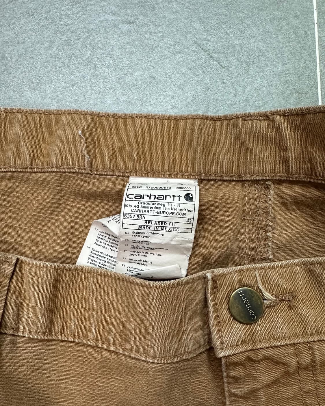 (허단53)칼하트 워크 반바지-M2143 상품이미지4