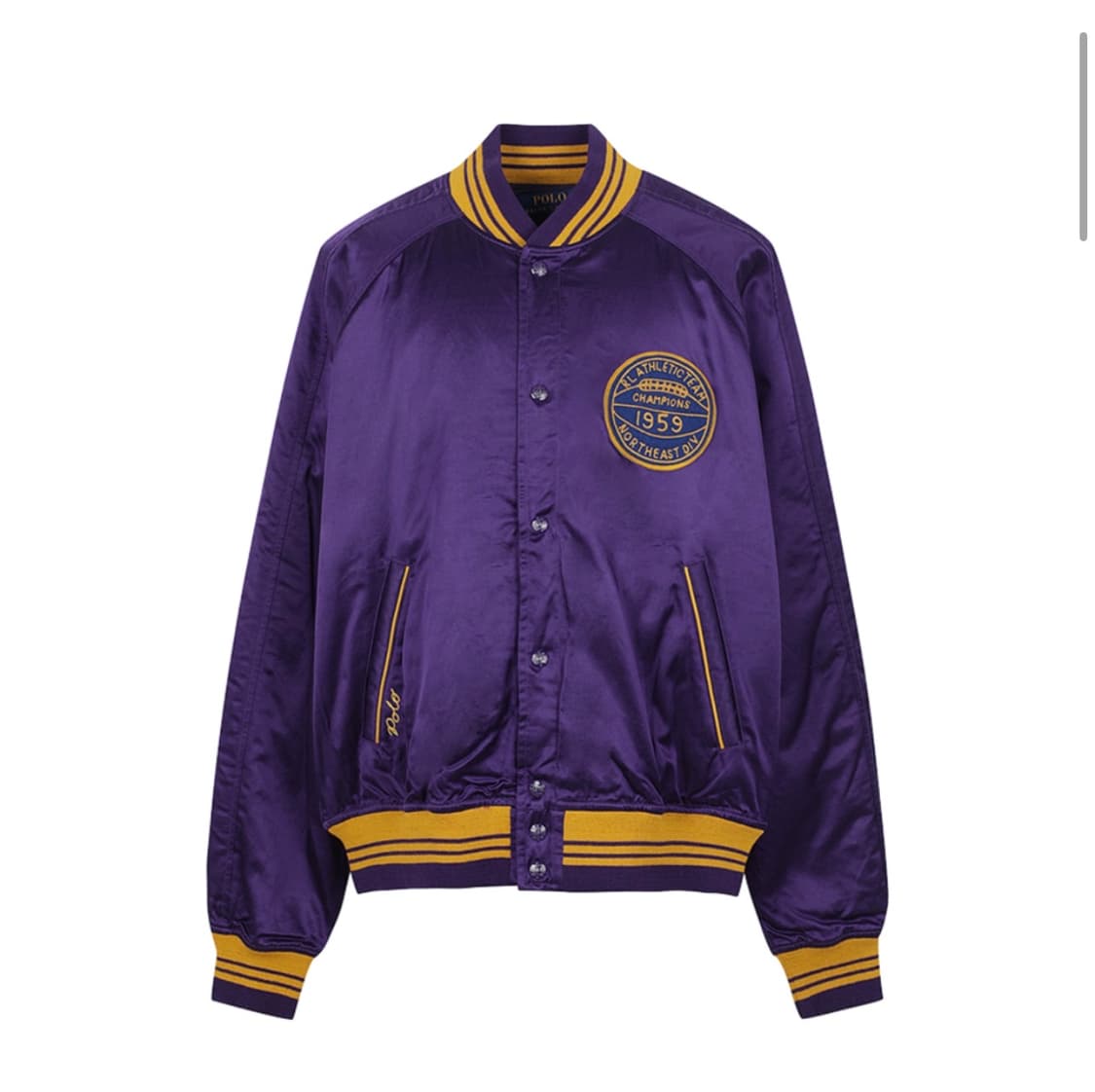 24w 폴로랄프로렌 새틴 바시티 자켓 L 상품이미지1