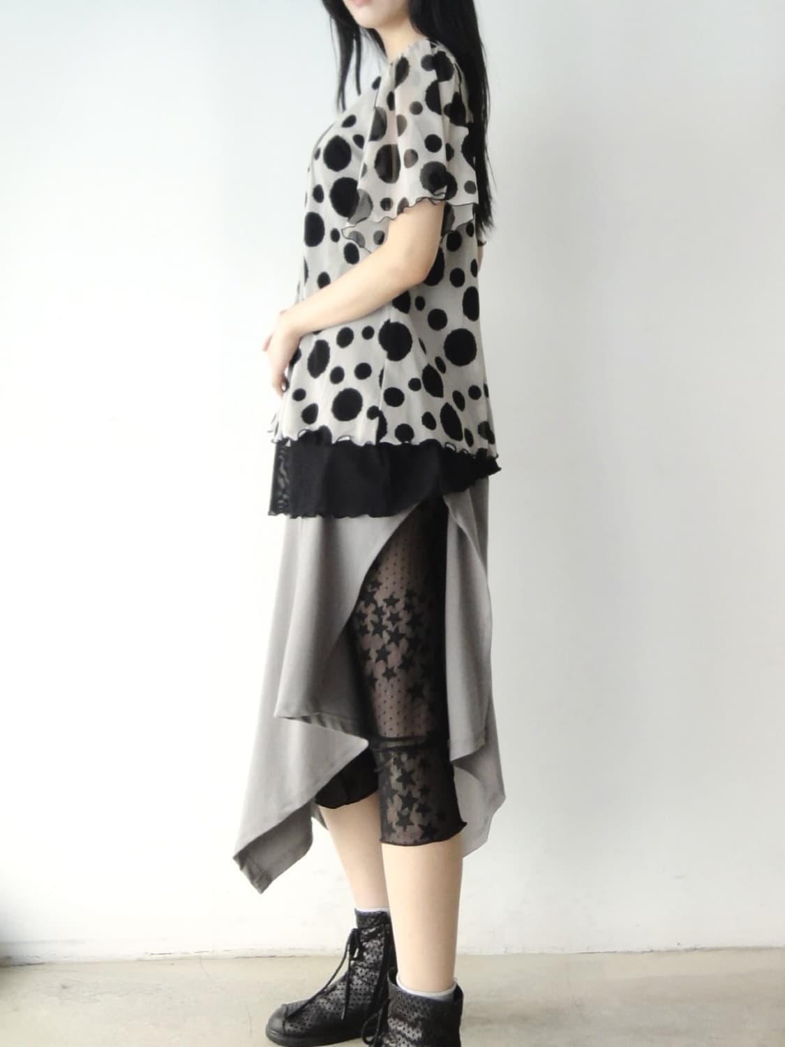 Polka dot 2 layer top 상품이미지5