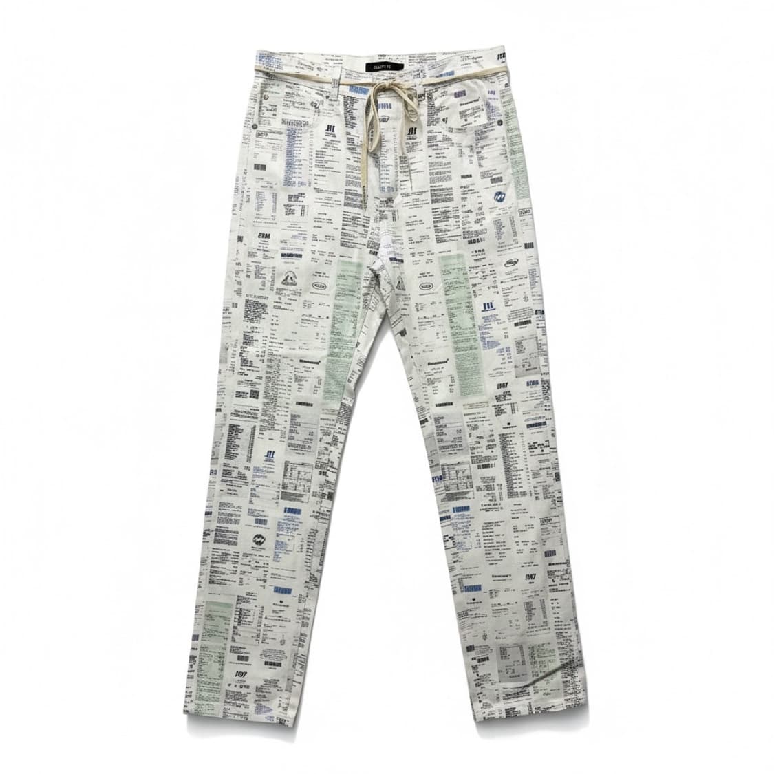 Mmlg 영수증 프린팅 바지 L 상품이미지1