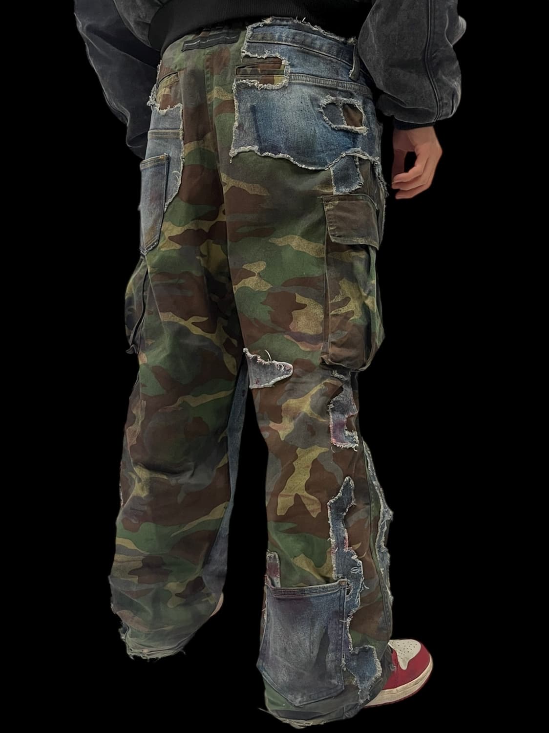 [OS] 빈티지 아카이브 유스 사이드 데님 카모플라쥬 팬츠 상품이미지4