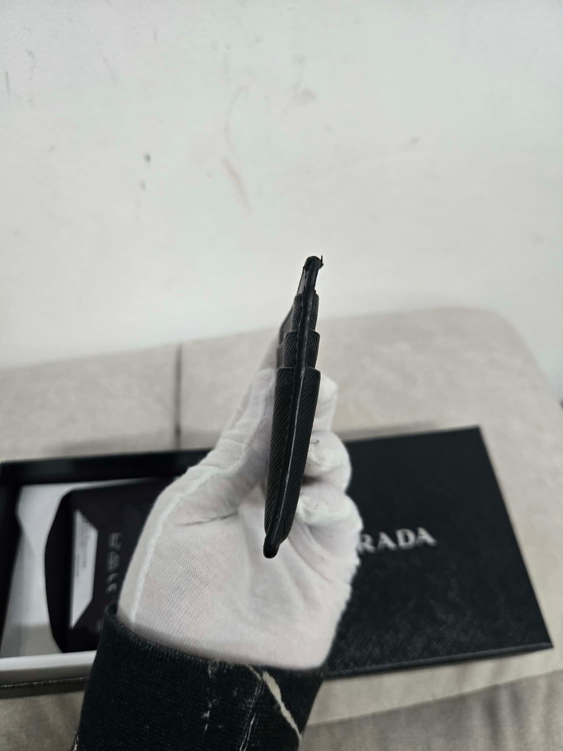 [보증서 정품] 프라다 사피아노 카드지갑 상품이미지1