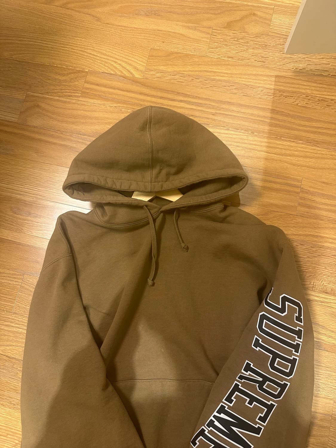 슈프림 슬리브 아크 후드 스웻셔츠 다크 카키 상품이미지2