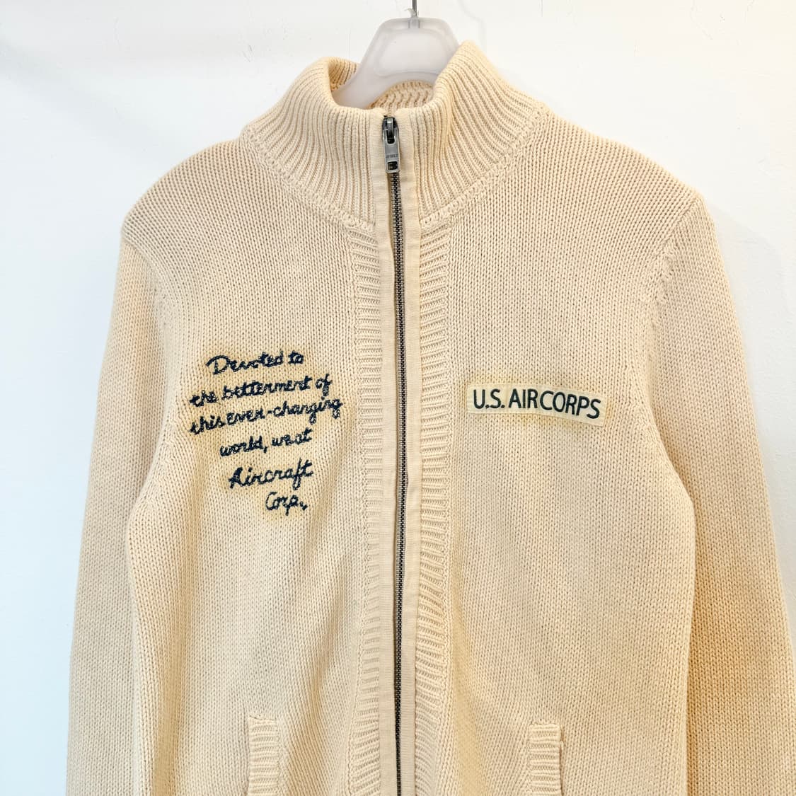 아비렉스 아이보리 집업 상품이미지2