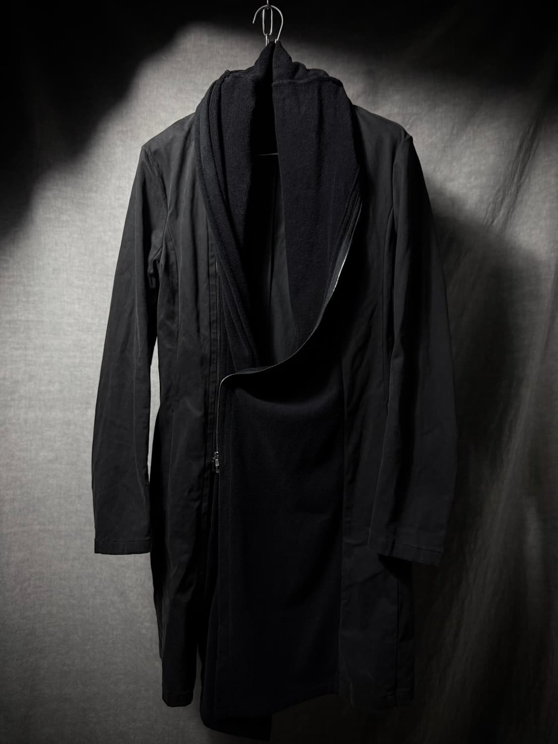 bajra Asymmetric Drape Zip Coat   상품이미지1