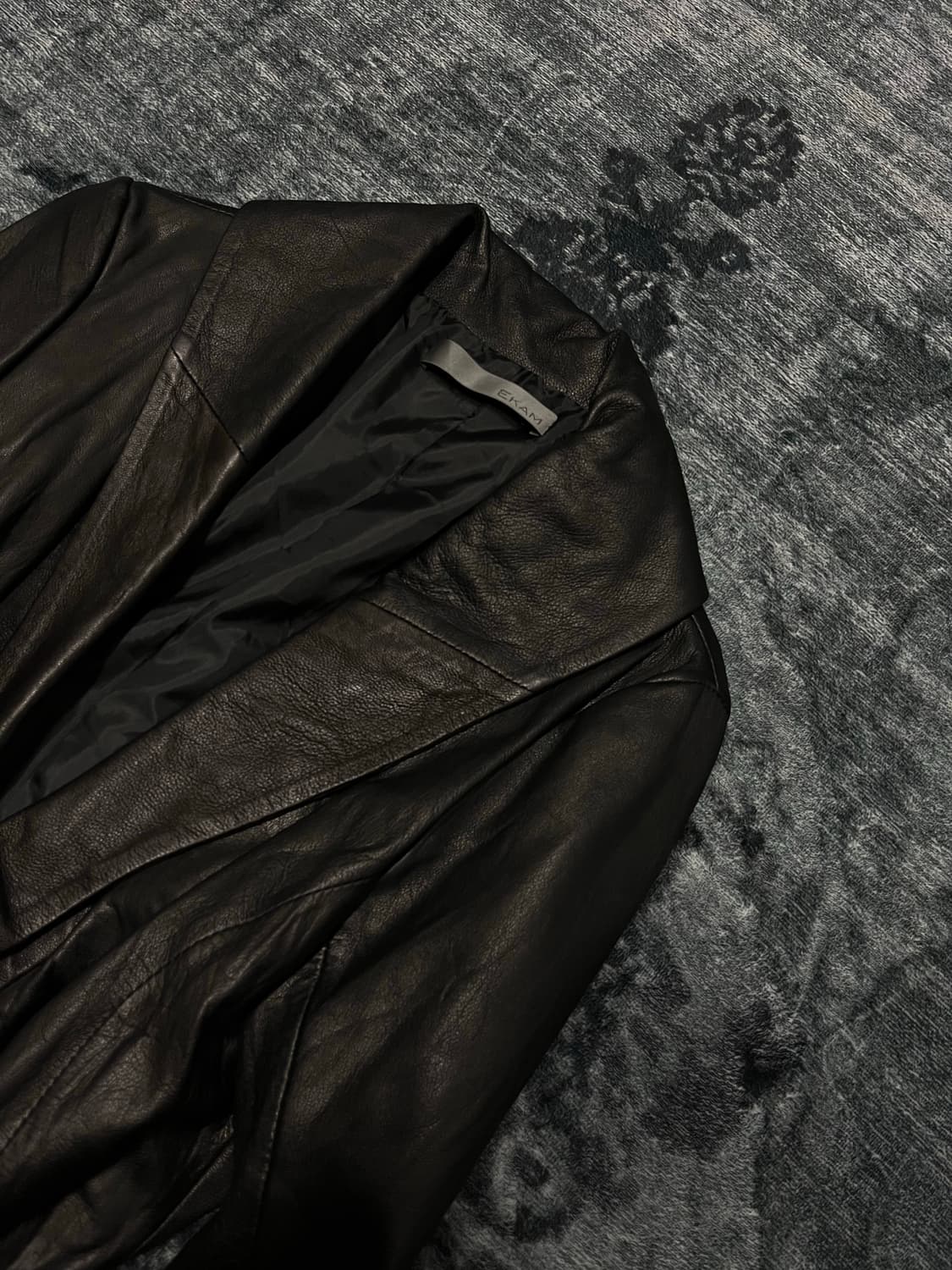 Ekam 00s slenderman gimmick leather jack 상품이미지3