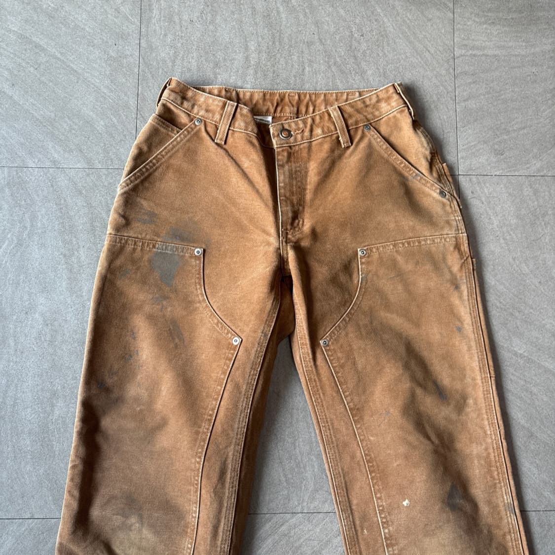 칼하트 정품 브라운 더블니 팬츠 바지 상품이미지2