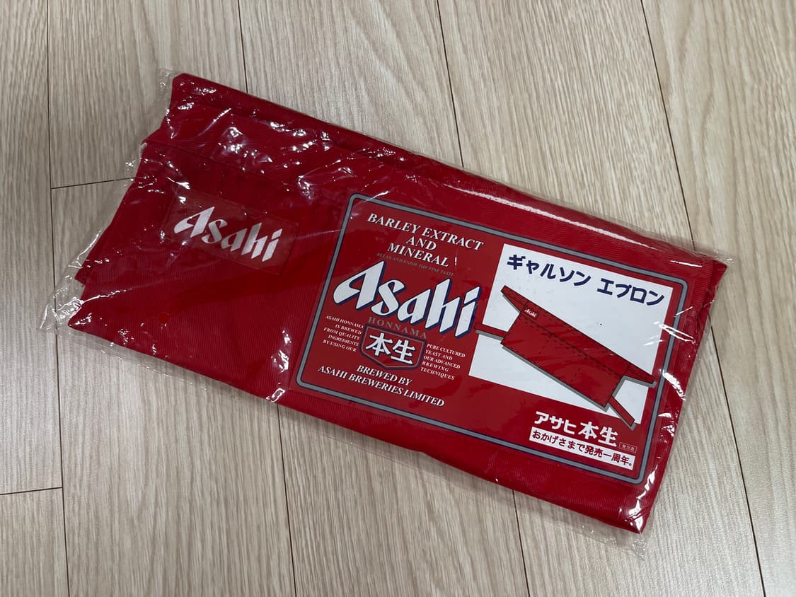 아사히 혼나마 비어 빈티지 앞치마 00s OLD ASAHI 상품이미지4