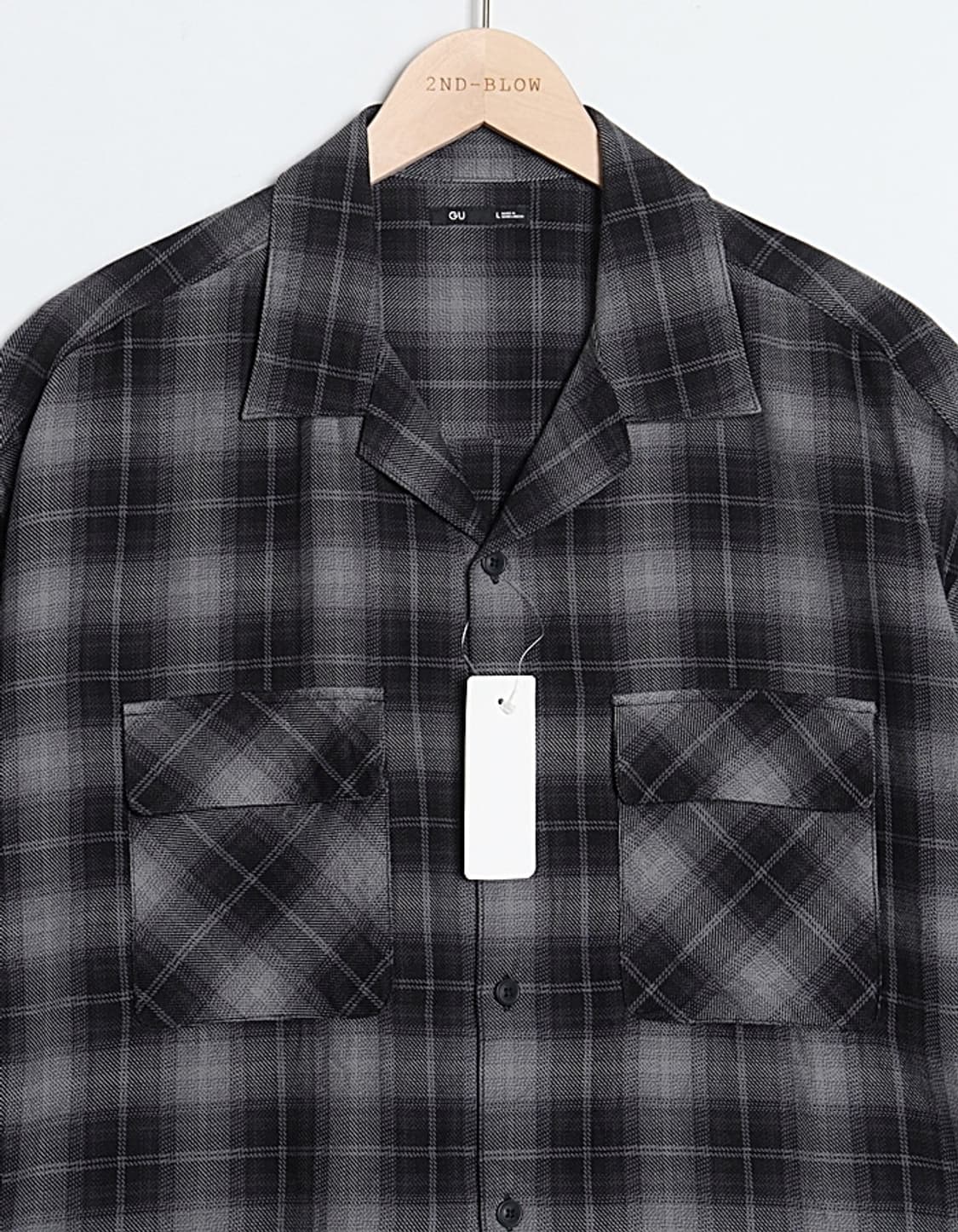G U Check Shirts 상품이미지2