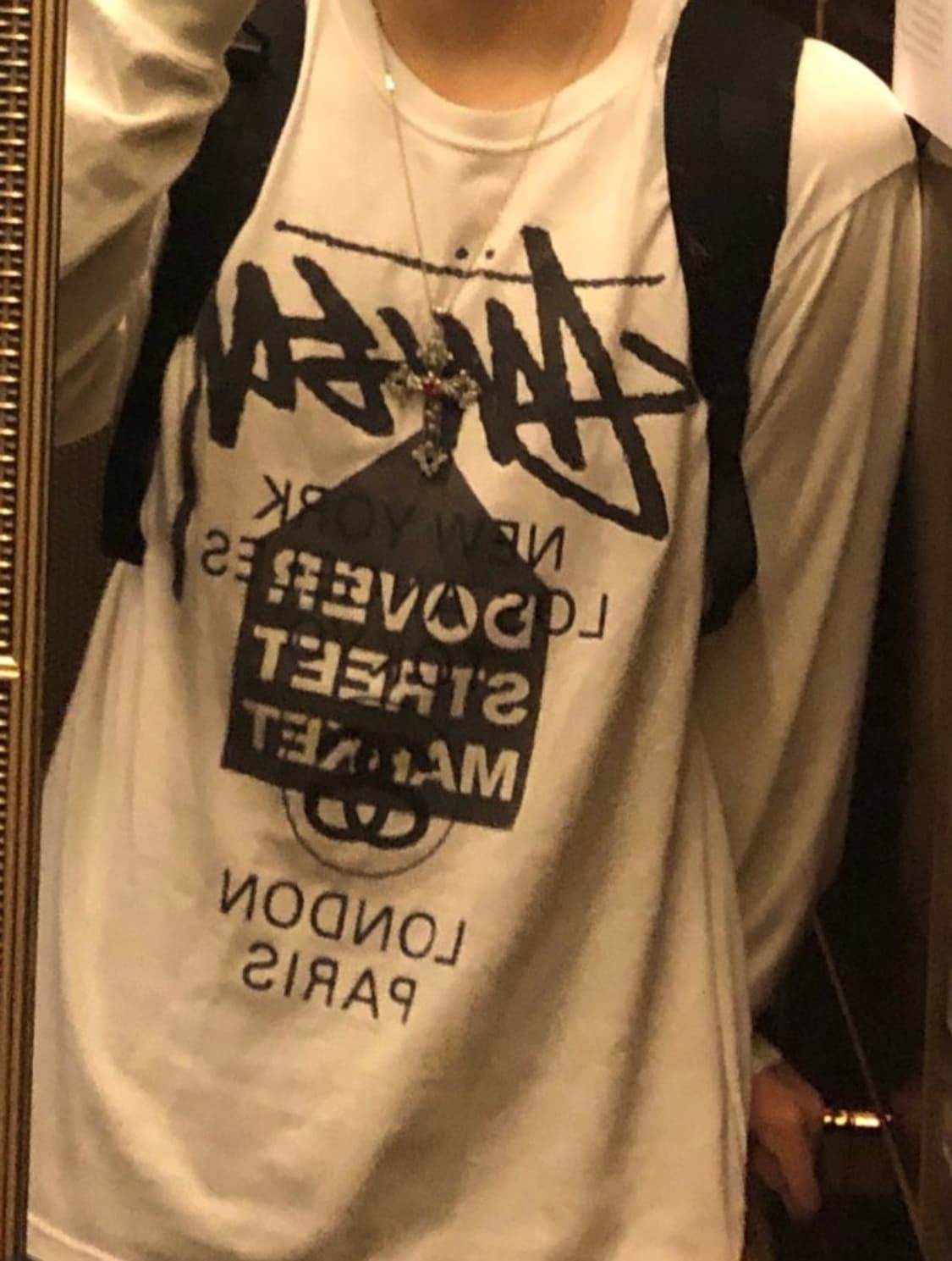 스투시 x 도버스트릿 월드 투어 롱슬리브 핑크 상품이미지4