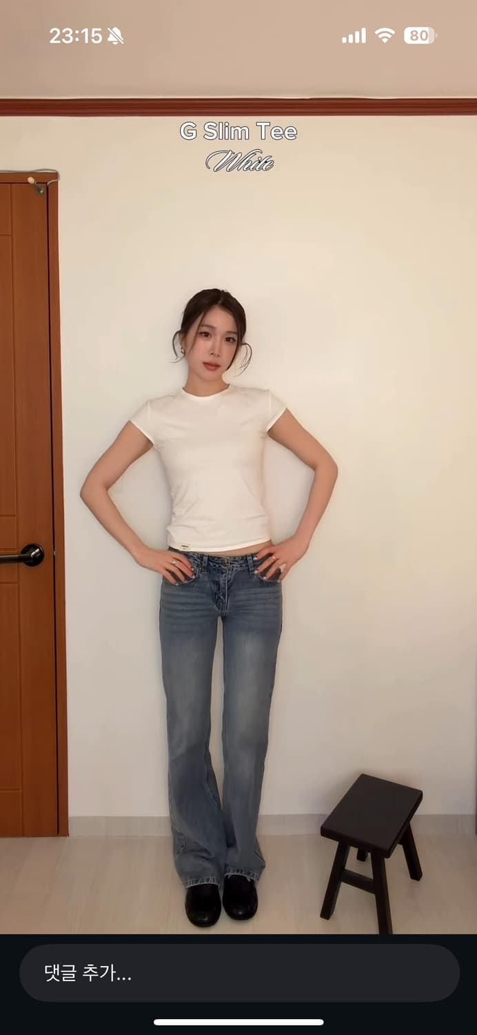 GLOWNY G slim tee 글로니 지 슬림 티 상품이미지2