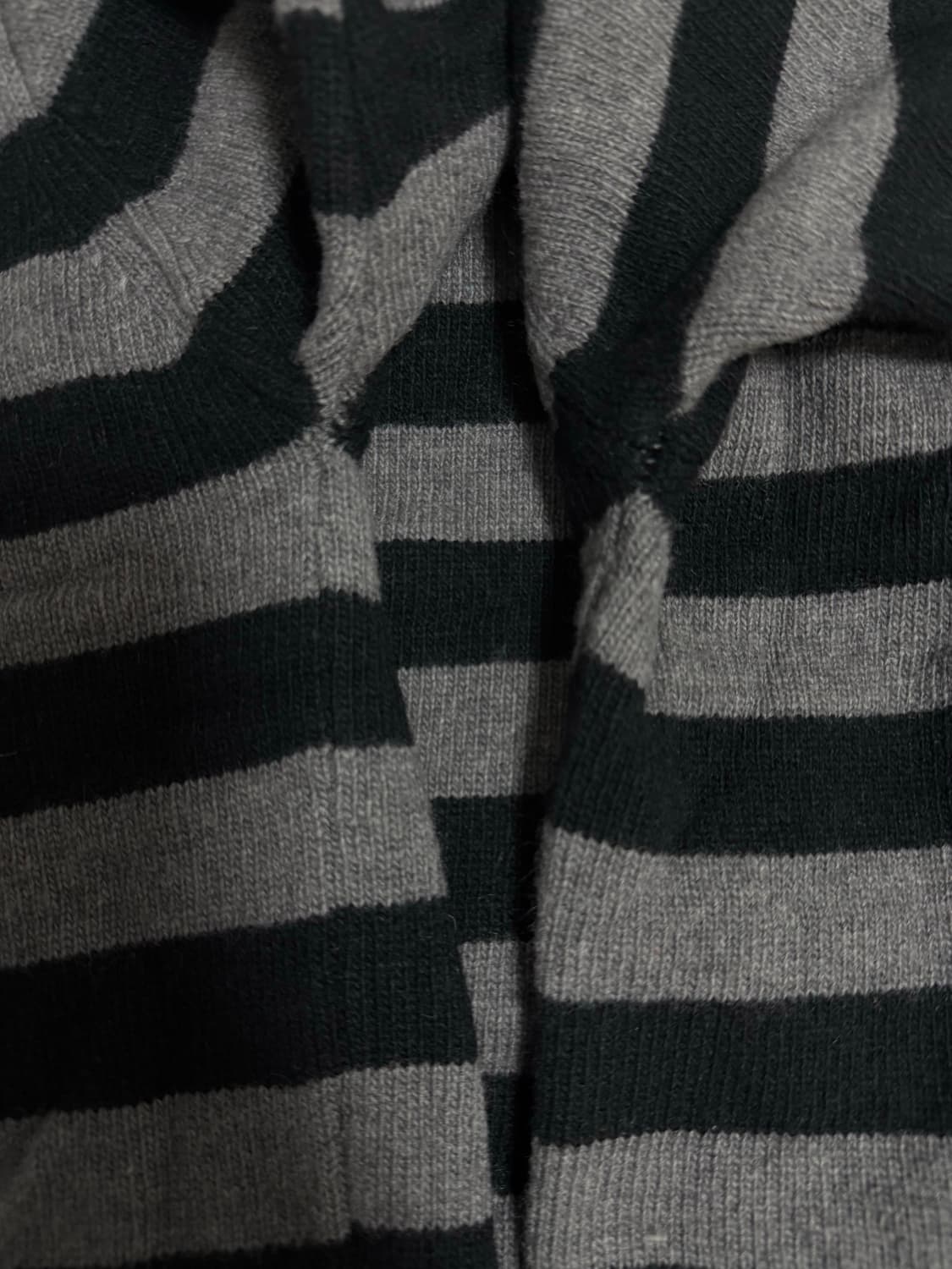 그로브 스트라이프 카라니트 그레이  상품이미지5