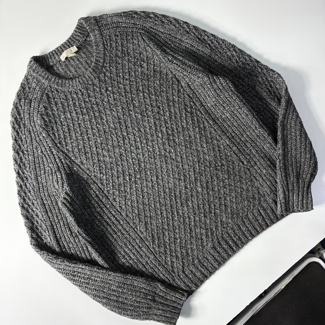 Gap  갭 코튼 차콜 케이블 니트 상품이미지2