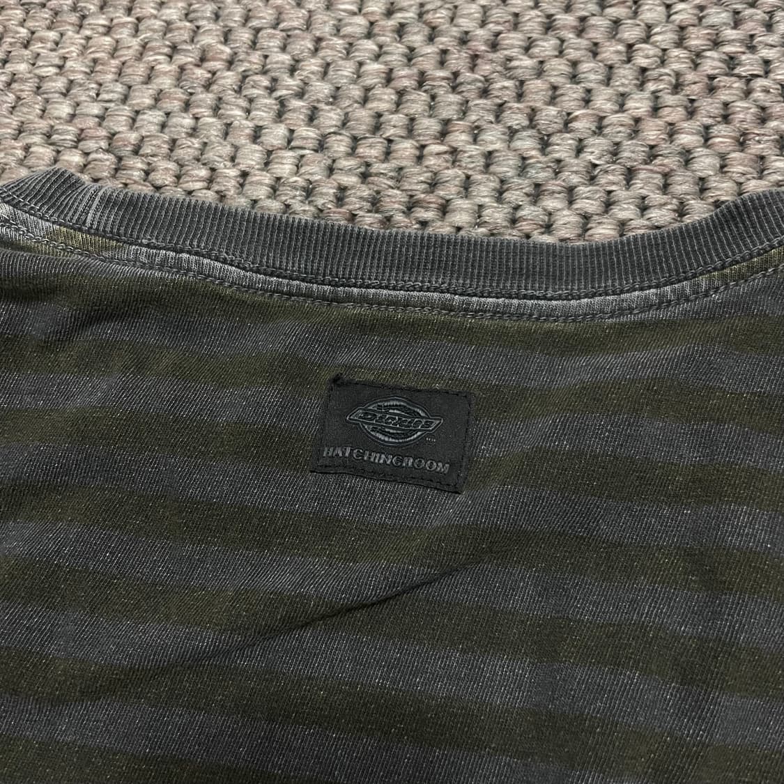 디키즈 x 해칭룸 스트라이프 티 2size yellow 상품이미지2