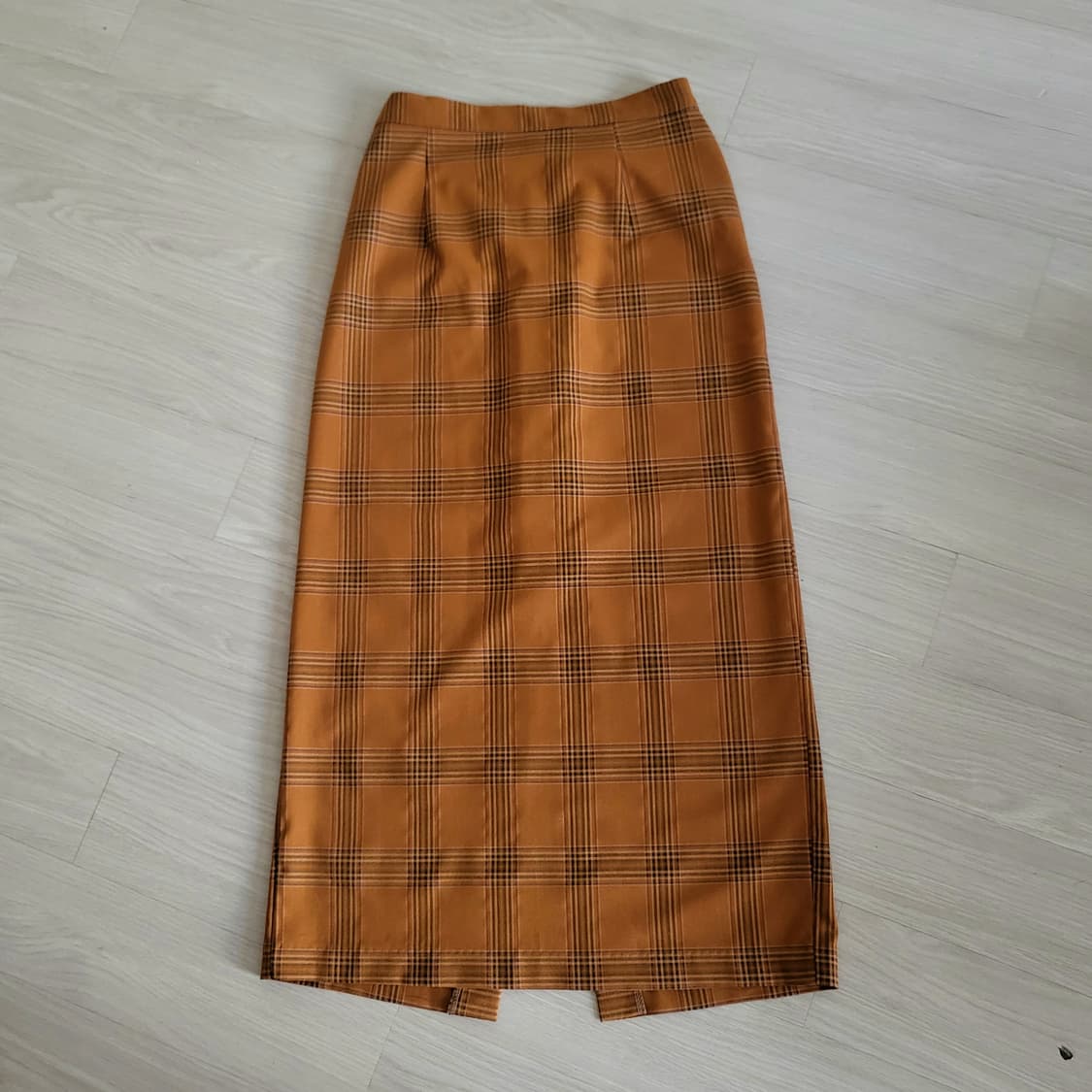 체크 롱 스커트 새상품 상품이미지1