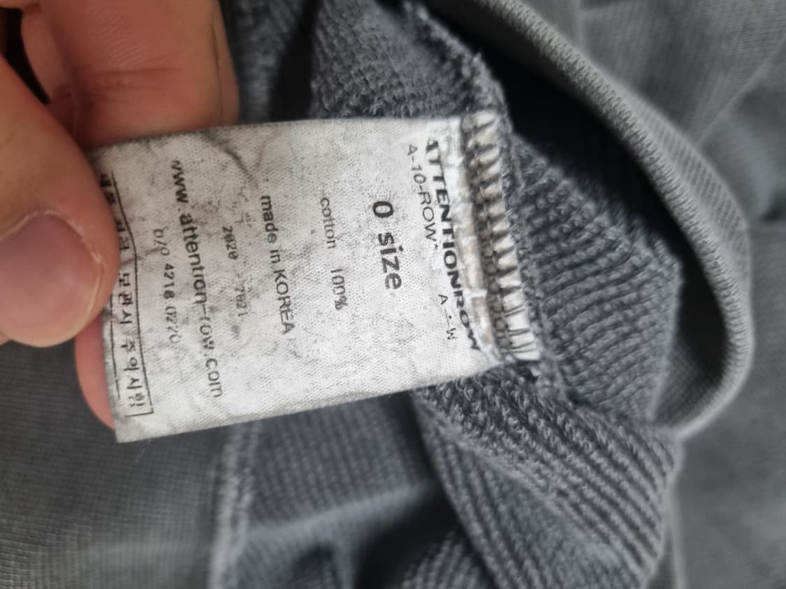 어텐션로우 피그먼트 맨투맨 상품이미지3