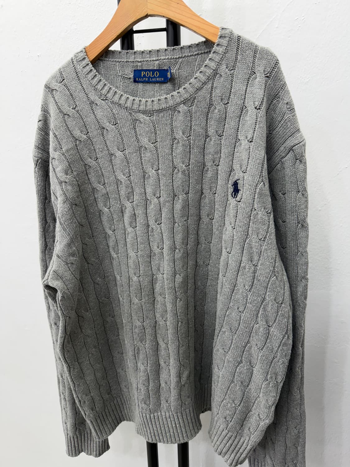 정품) 폴로랄프로렌 남성 케이블 니트 XL  상품이미지3