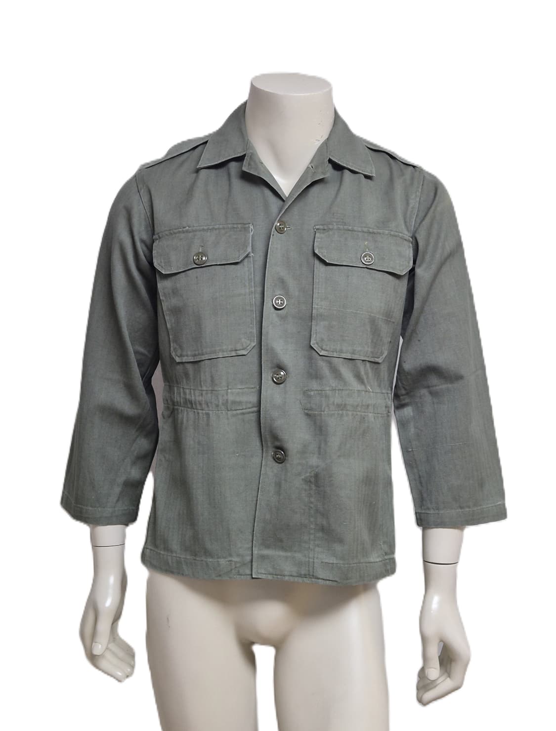 육군 구형 70년대 민무늬 전투복 상의 자켓 (S) 상품이미지1