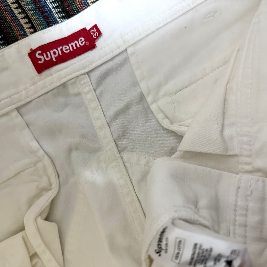 슈프림 카고팬츠 18ss 화이트 상품이미지3