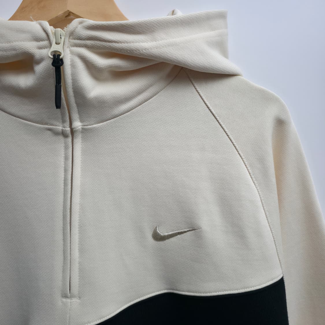 [M] [새상품] 나이키 빅스우시 하프집업 후드티 아이보리 상품이미지5