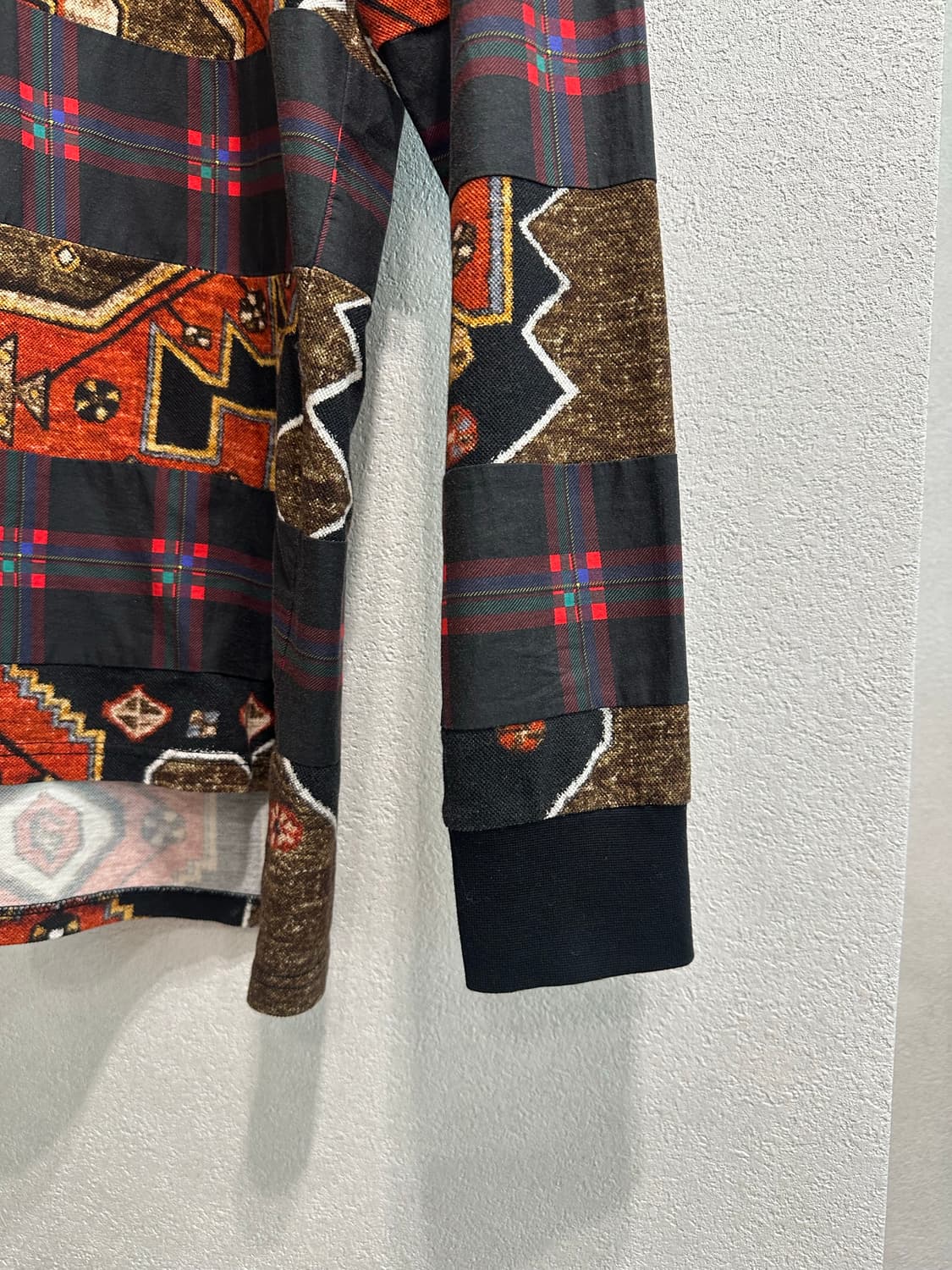 새상품) 지방시 리카도르 티시 페르시안 타탄 컬렉션 체크 피케 셔츠 90 상품이미지9