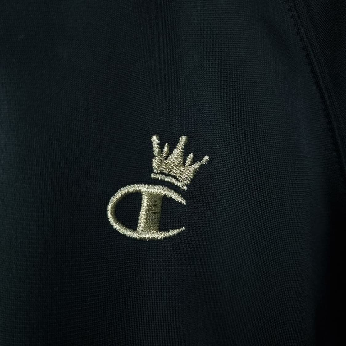 [챔피온] 빈티지 크롭 사이드라인 져지 집업 자켓 블랙 M19296 상품이미지6