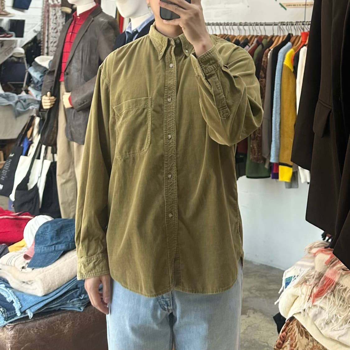 (착용컷) THE MAY CLUB 코듀로이 셔츠 (남성용 100) 상품이미지3