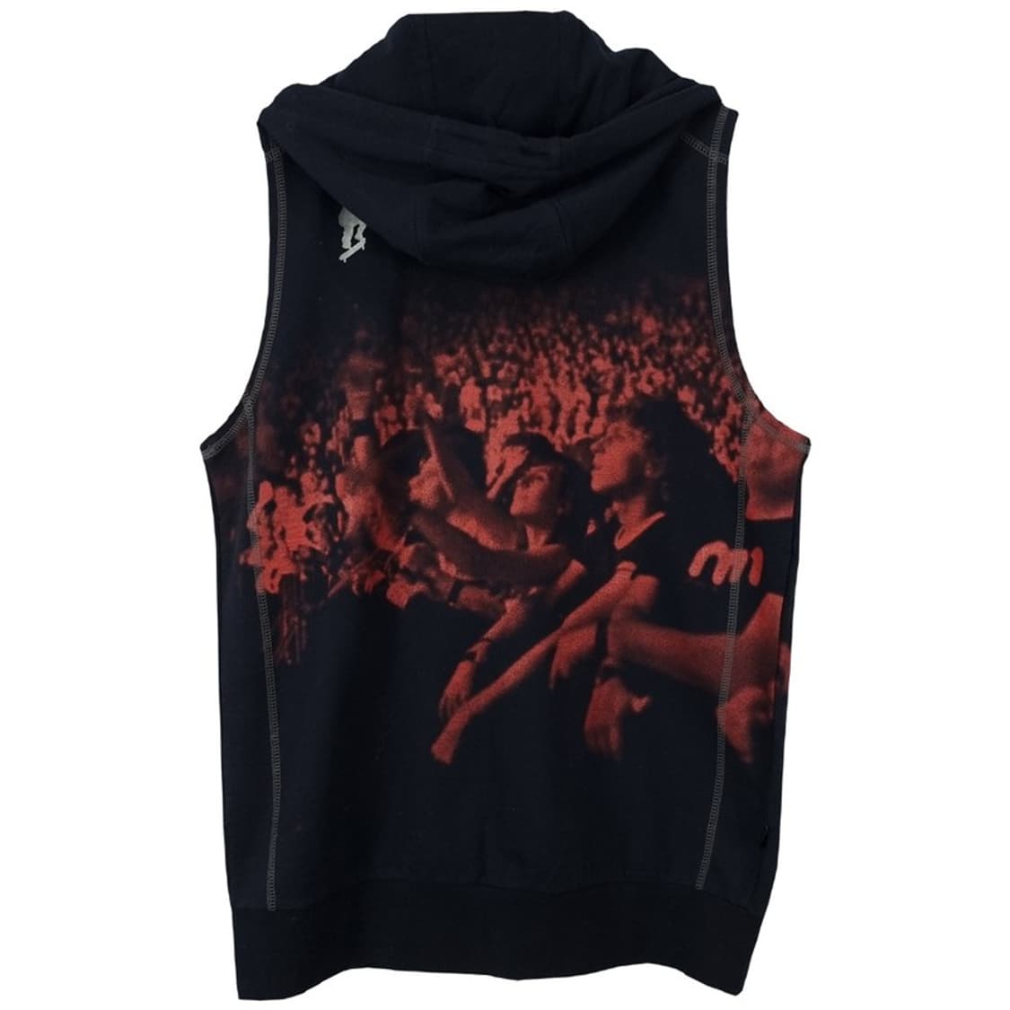 [푸부] 올드스쿨 빈티지 그래픽 프린팅 스웻 후드 베스트 M18270 상품이미지3