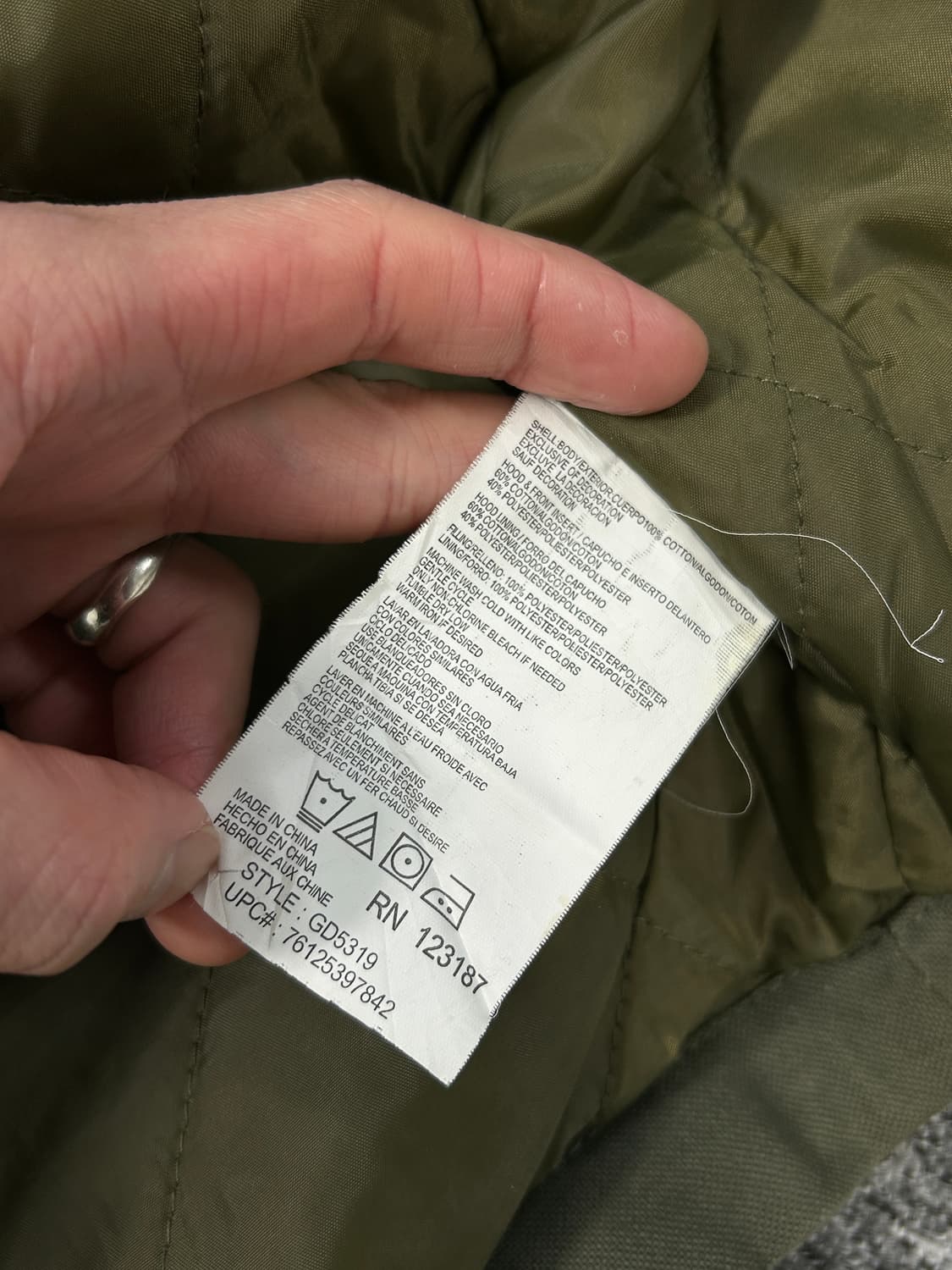 디키즈 투포켓 카키 레이어드 워크자켓 L   상품이미지10