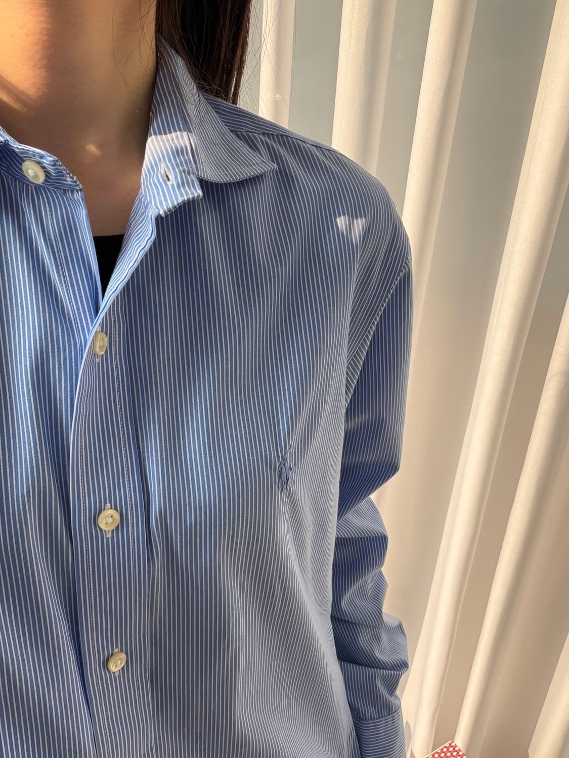 [S]폴로 랄프로렌 슬림핏 이지케어 스트라이프 셔츠 상품이미지3