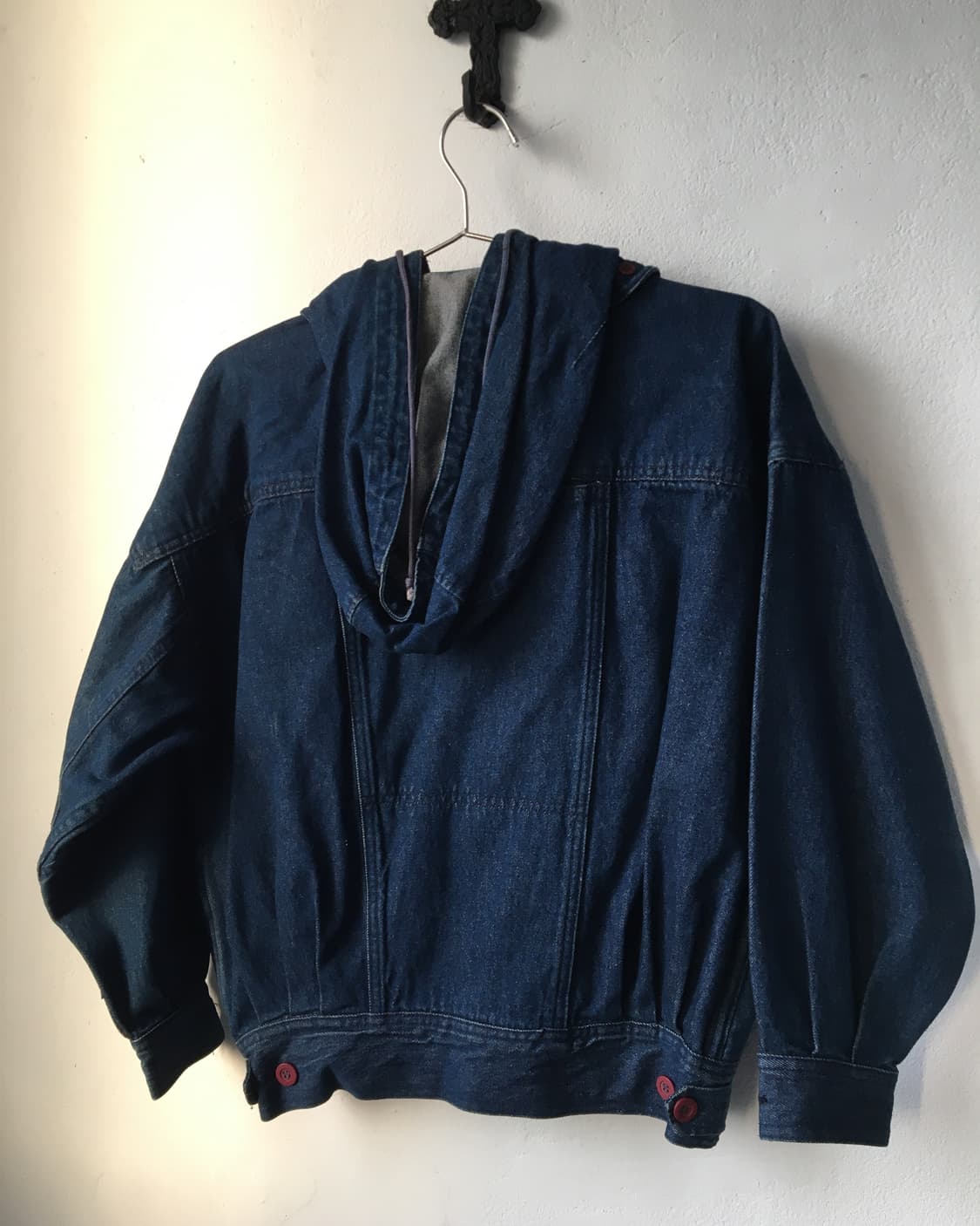 Over fit hood bomber denim jacket 상품이미지5