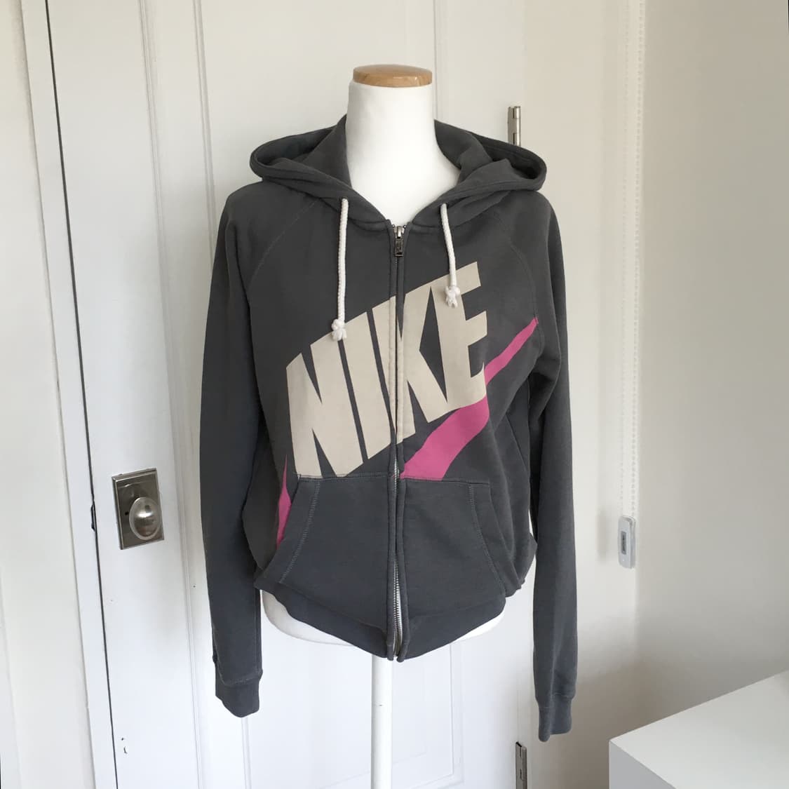 나이키 빅로고 후드집업 그레이 상품이미지1