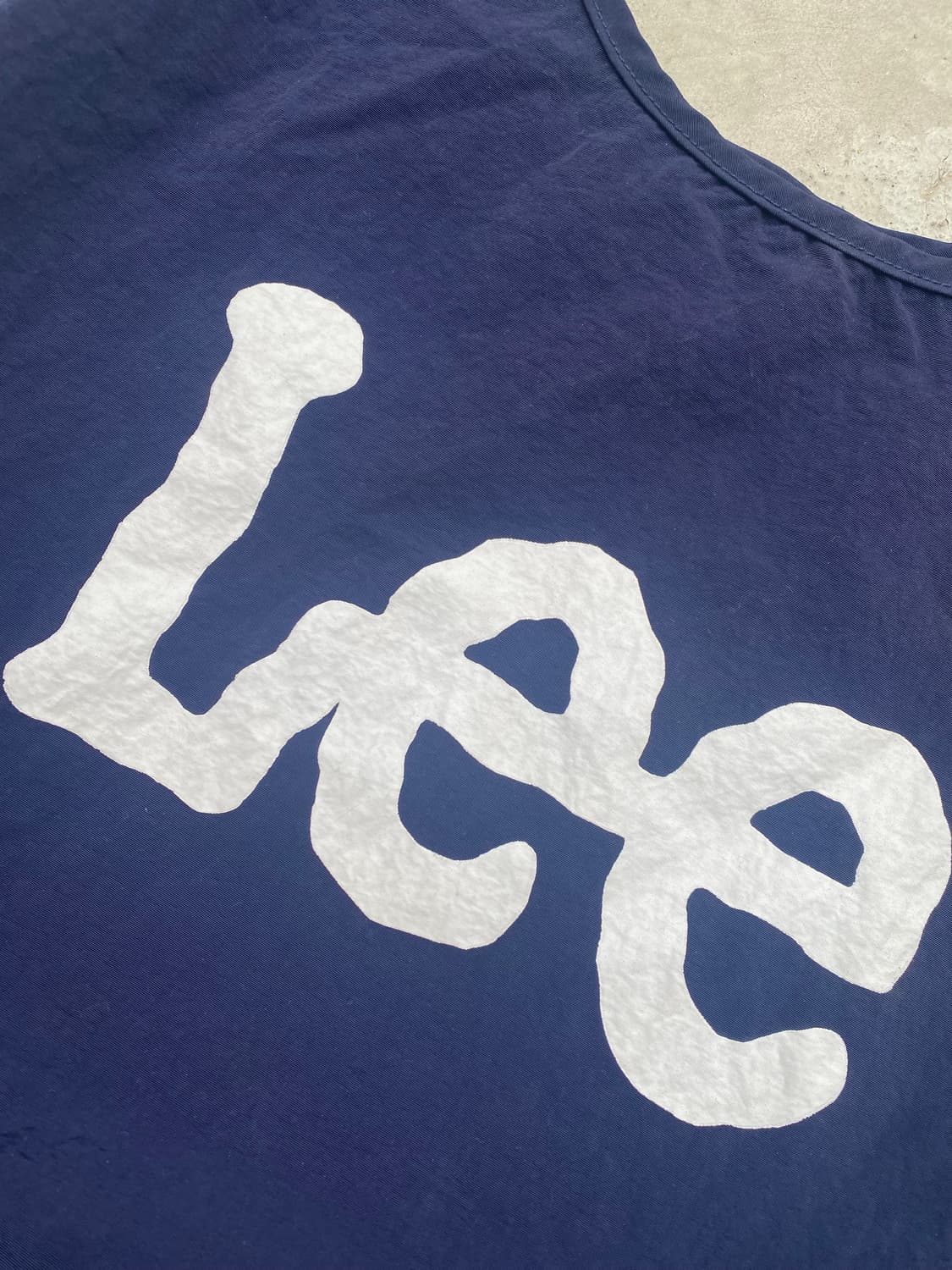 LEE 일본판 나일론 바스락 네이비 에코백L 상품이미지2