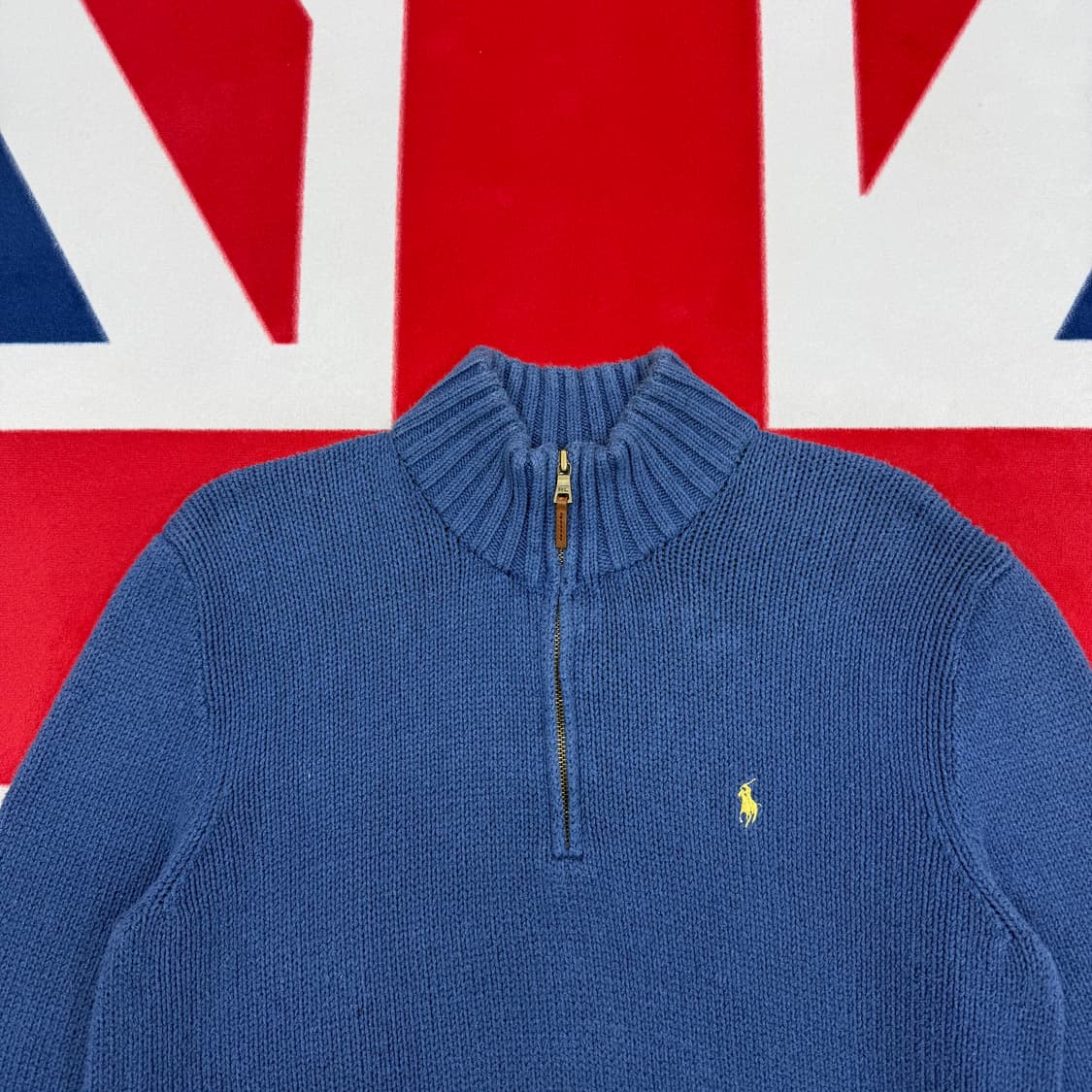 폴로 반집업 니트 L  상품이미지3