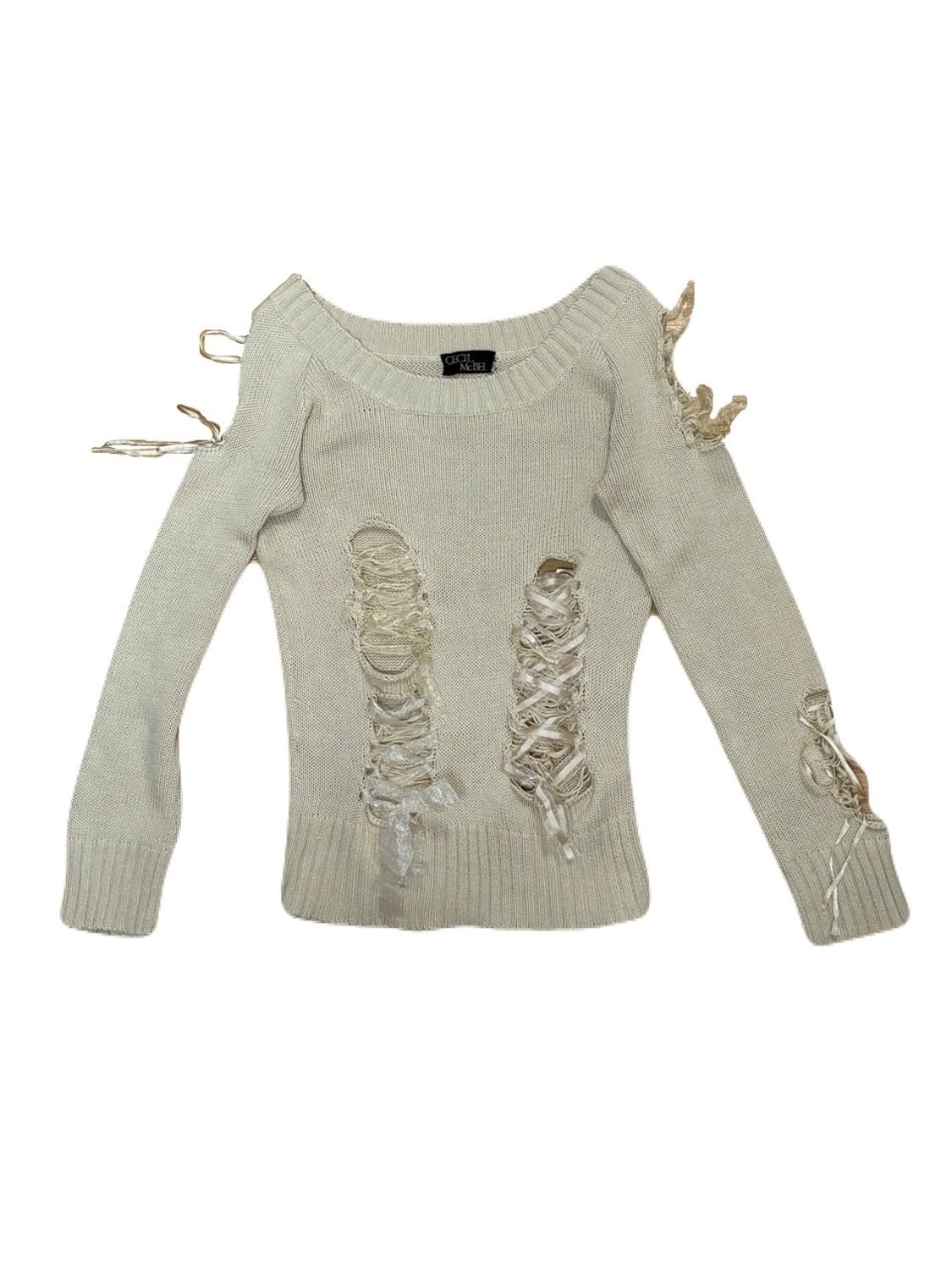 세실맥비 라떼갸루 리본 니트 상품이미지1