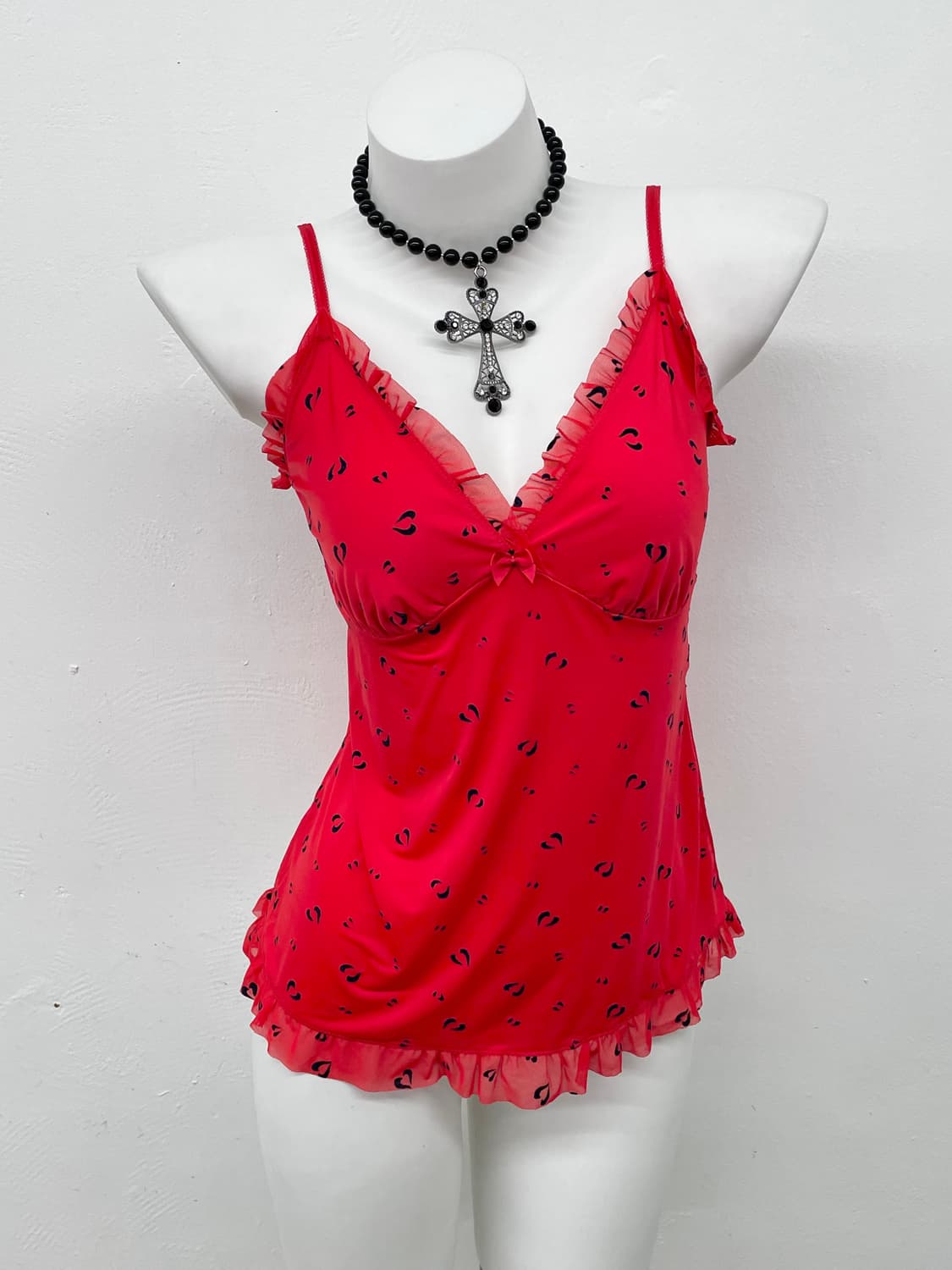 갸루 입술 프릴 슬립 상품이미지1