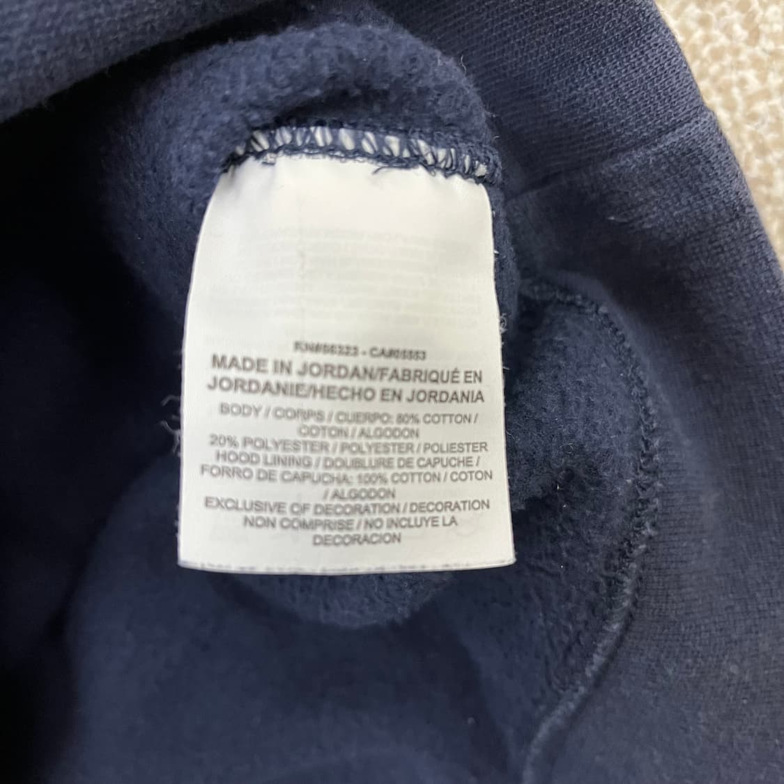 L 나이키 네이비 스우시 후드 집업 0203M1 상품이미지3