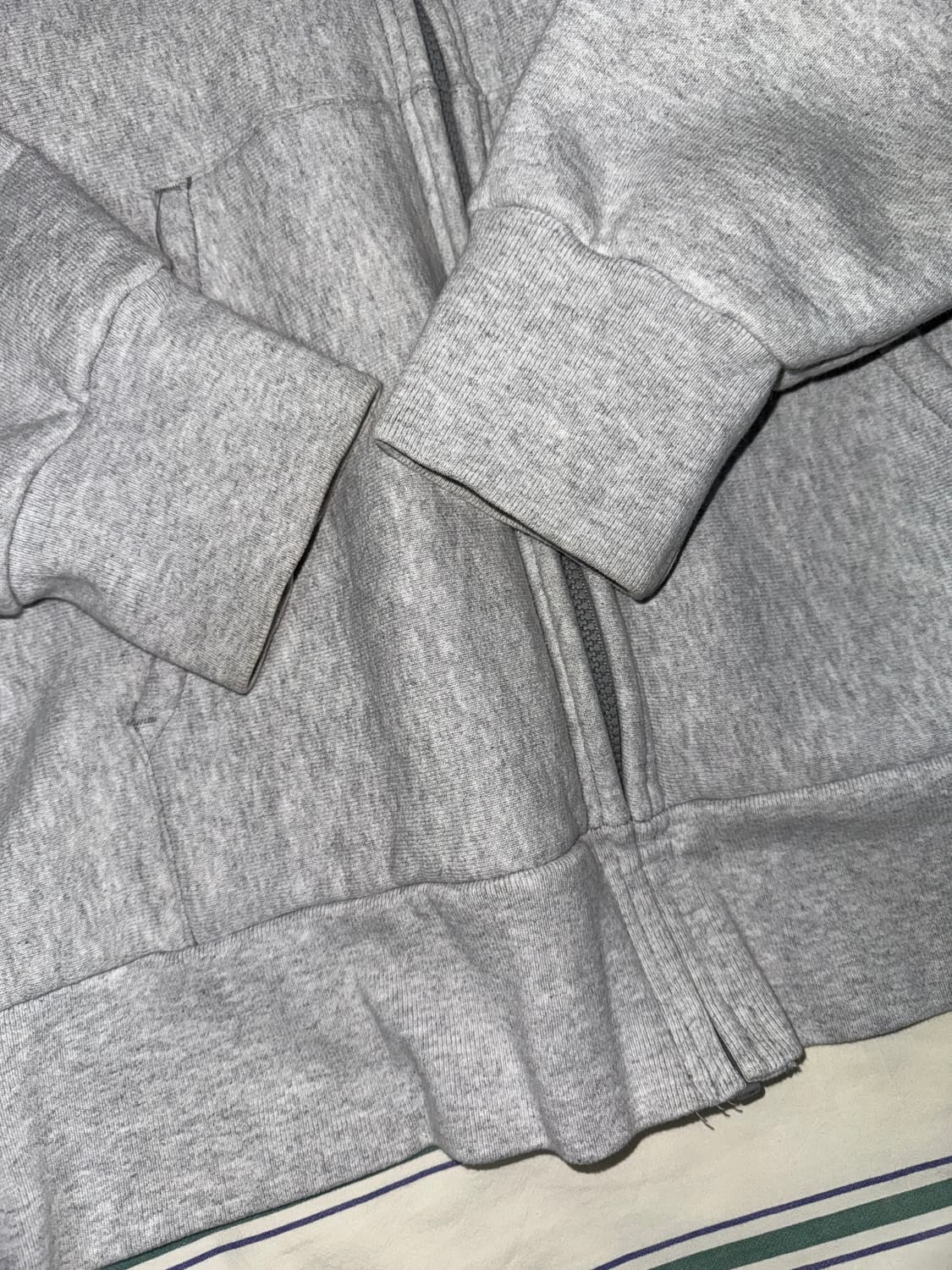 [XL] 캠버 크로스 니트 후드집업 헤더 그레이 상품이미지3