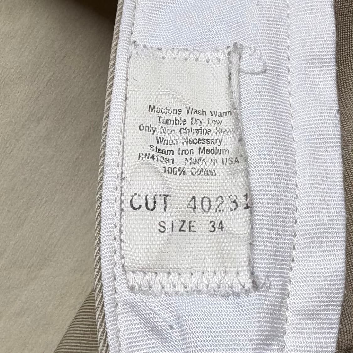 [33] 90s USA 폴로 랄프로렌 베이지 투턱 치노팬츠 상품이미지6