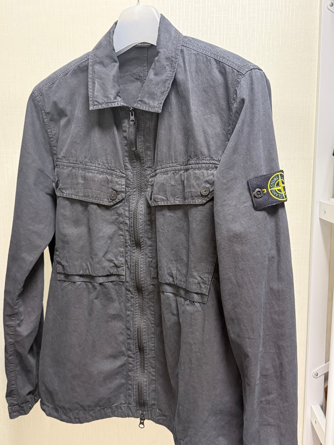 L 스톤아일랜드 브러쉬드 오가닉 코튼 오버셔츠 23FW 상품이미지2