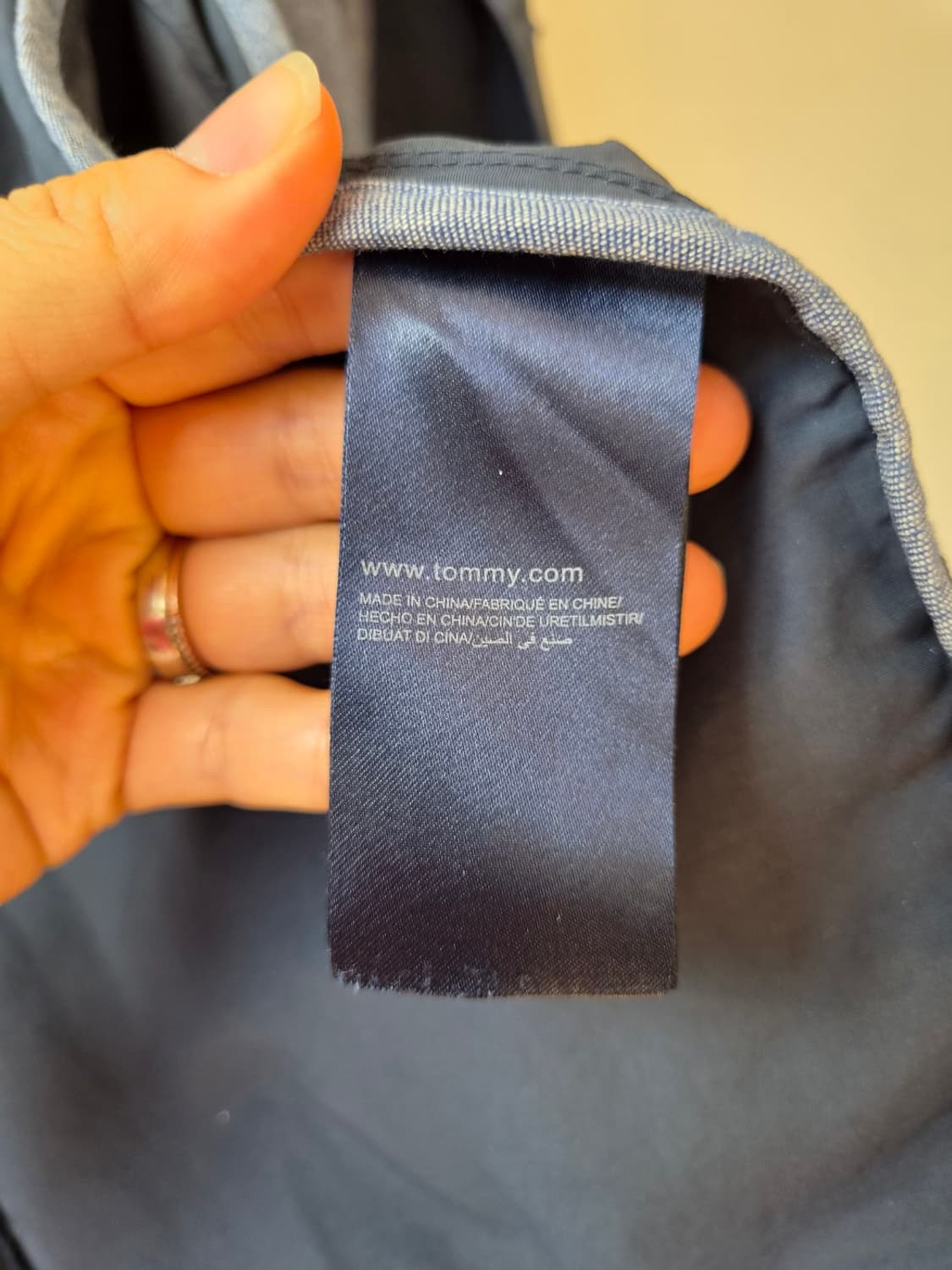 타미힐피거 남성 네이비 트렌치코트 M사이즈 상품이미지8