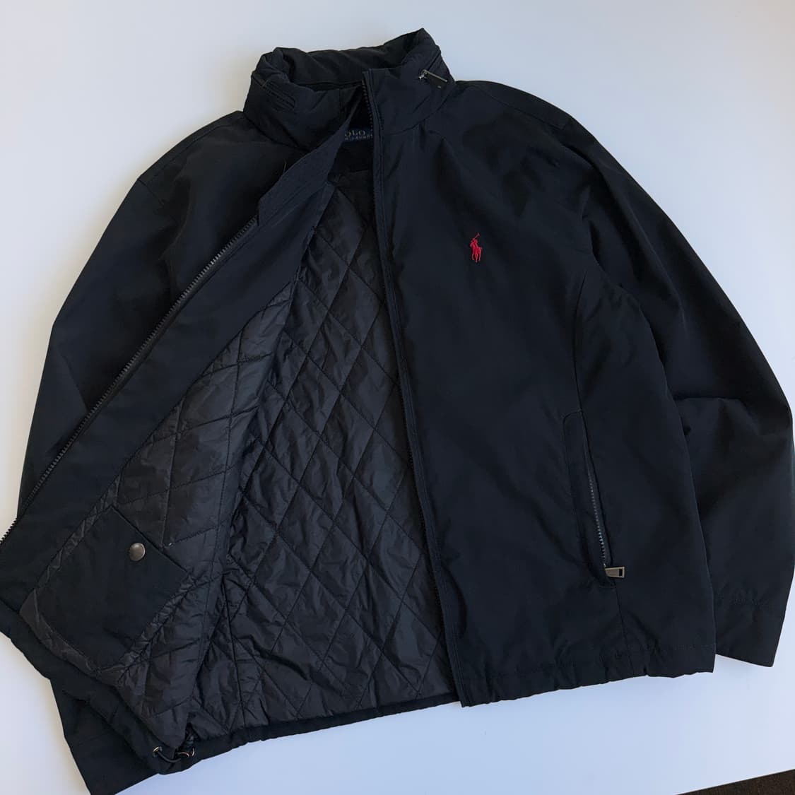 Polo  폴로 랄프로렌 블랙 페리필드 히든 후드 봄버 자켓  상품이미지3