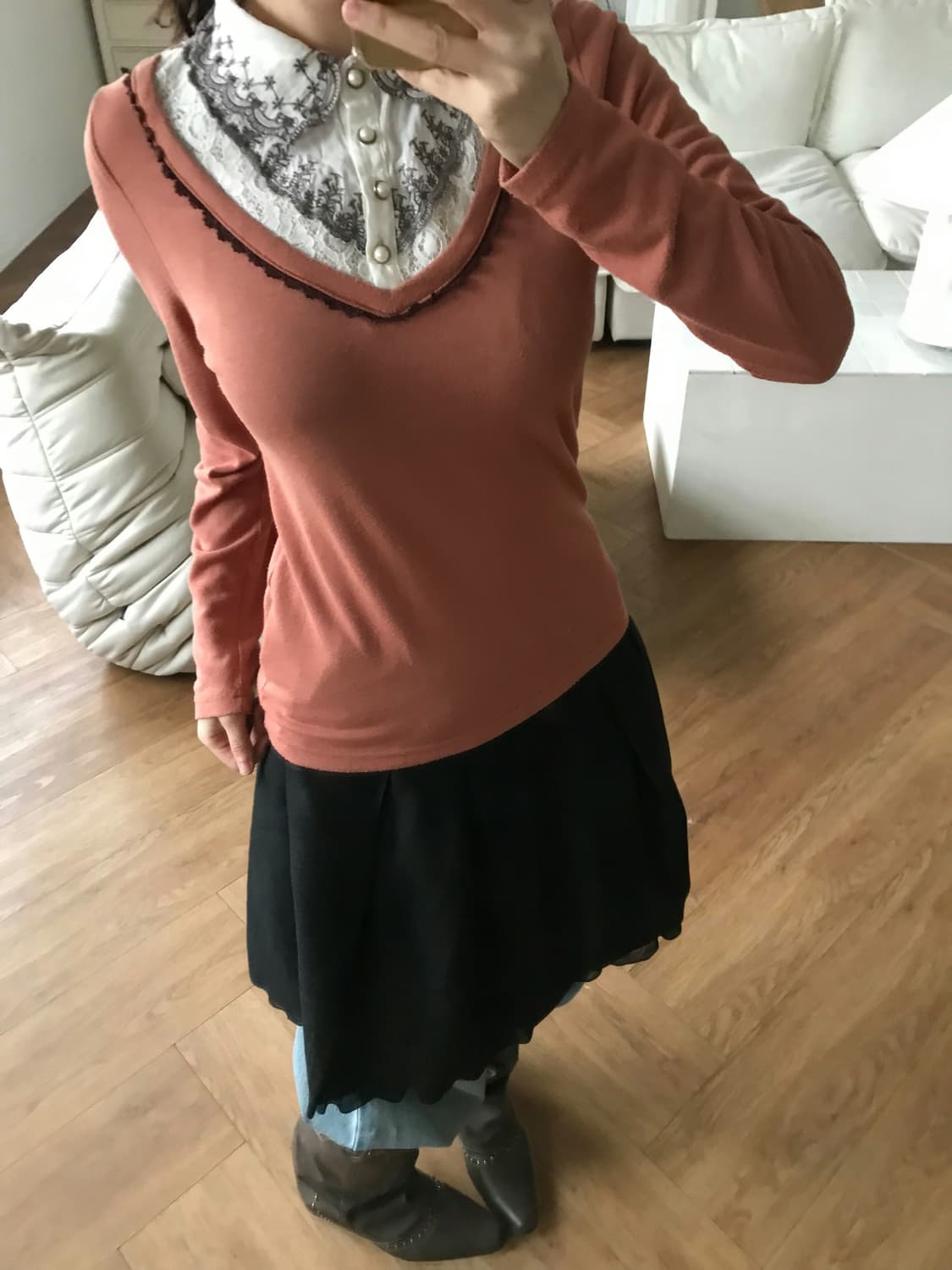 vintage frill skirt 상품이미지4