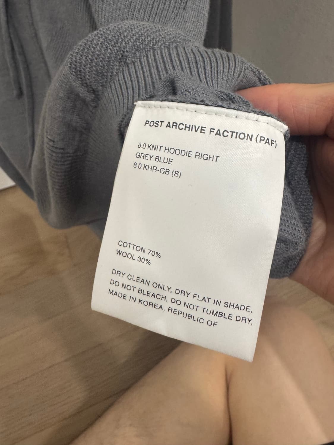 [s]post archive faction knit hoddied 상품이미지3