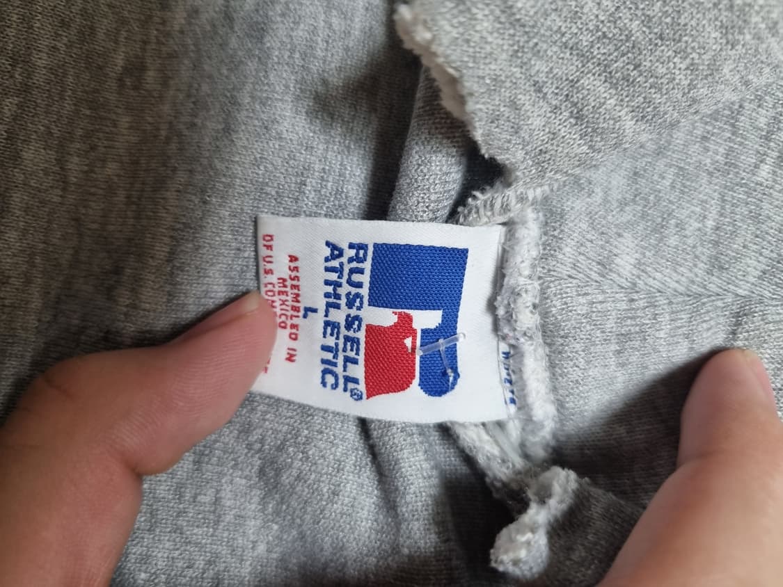 90s 러셀 애슬레틱 후드 라이트 그레이 상품이미지4