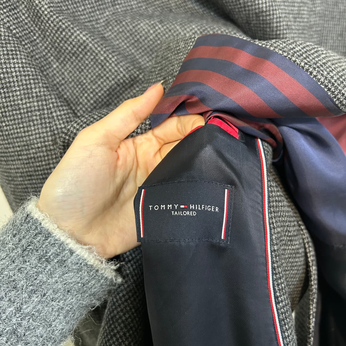 타미힐피거 남성 헤링본 자켓 100(48)  상품이미지3