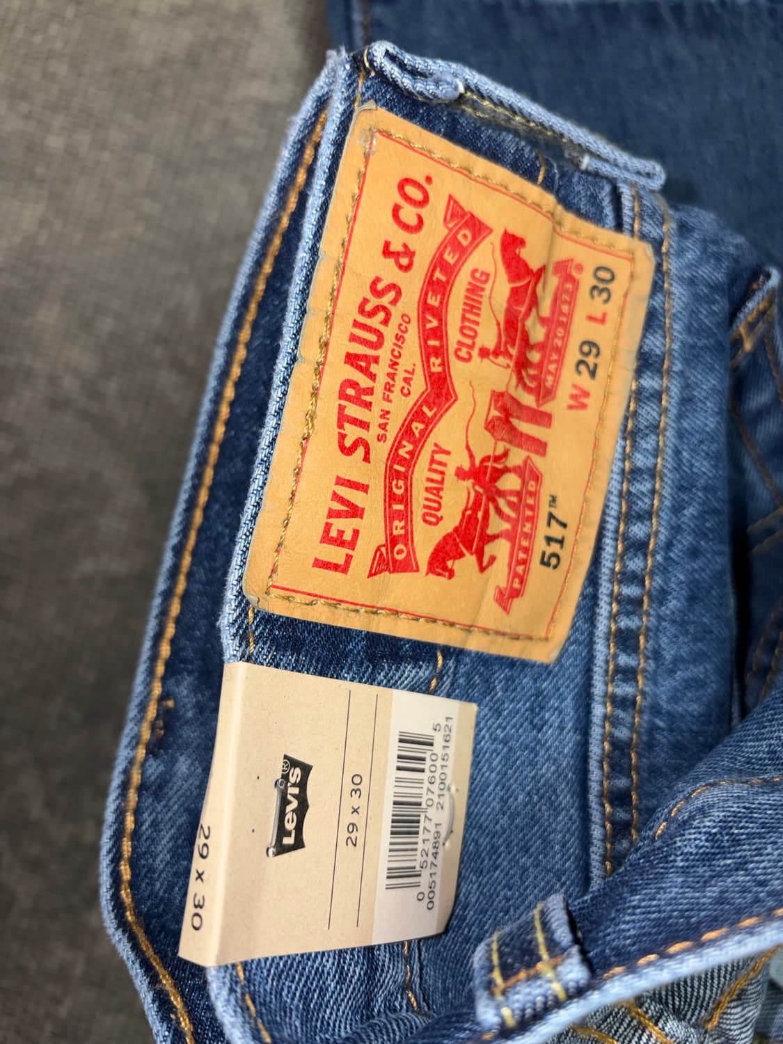 리바이스 517 29x30 미디움 스톤워시 레드탭 상품이미지1